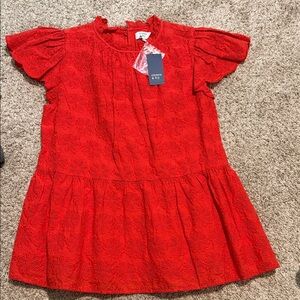 Crown & Ivy Red Floral Top